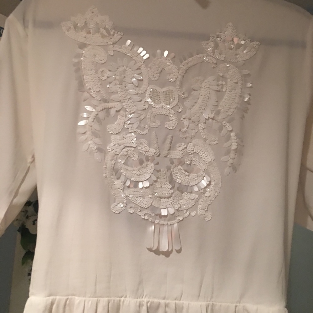 White embellished dress